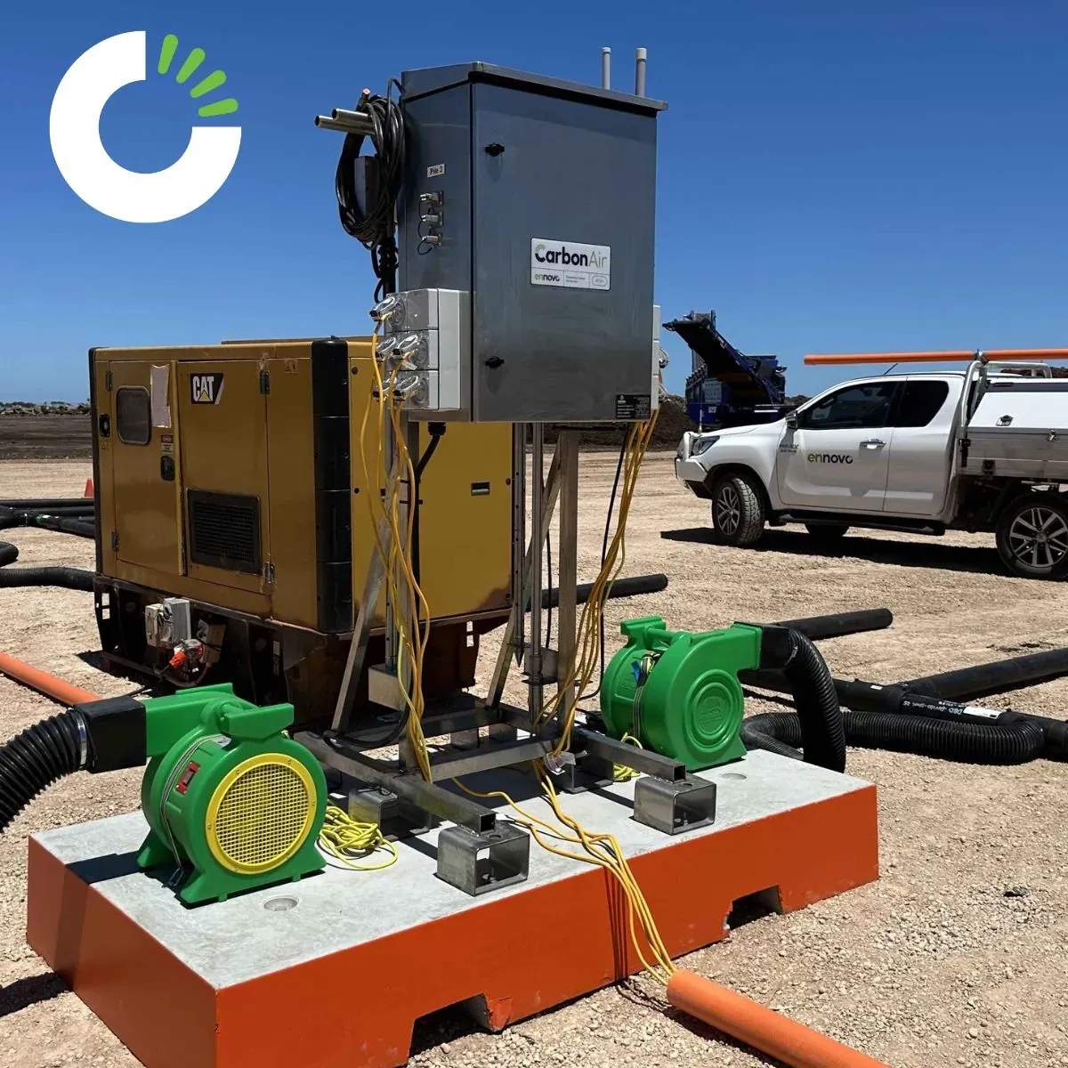 An Ennovo Carbon Air aeration unit on site